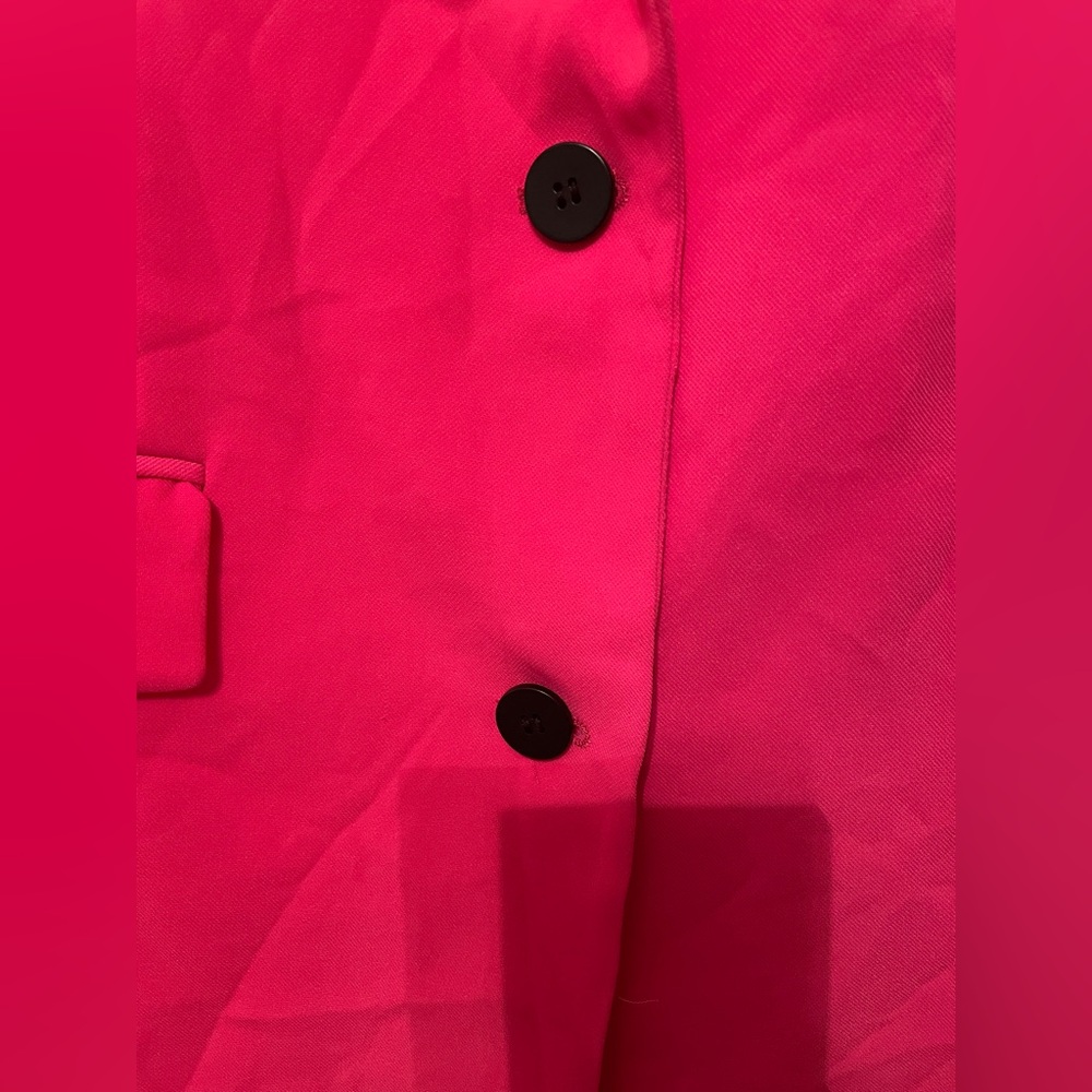 Zara Oversized Fuchsia Blazer - Picture 5 of 8